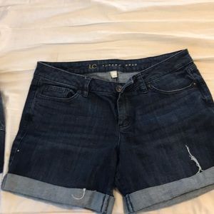 Denim shorts